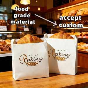 Custom Disposable Proof Glassine pink Waxed <b>Bags</b> Biscuit Pastry <b>Cookie</b> Popcorn Packaging Food Safe Paper <b>Bag</b> Pink logo - Product Image 4