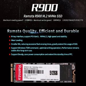 原装固态硬盘Ramsta R900 M.2 NVMe pcie 3.0固态硬盘128gb 256gb 512gb 1TB高速内置固态硬盘，适用于笔记本电脑游戏 - Product Image 4
