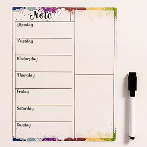 Calendrier magnétique hebdomadaire personnalisable effaçable à sec, planificateur inscriptible sur mesure, aimant pour réfrigérateur - Product Image 2