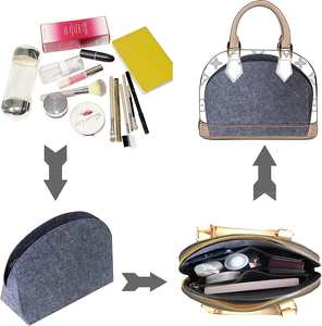 Organisateur de <span class=keywords><strong>sac</strong></span> en feutre portable, <span class=keywords><strong>sac</strong></span> à cosmétiques, insert de <span class=keywords><strong>sac</strong></span> dans un <span class=keywords><strong>sac</strong></span>, organisateur pour <span class=keywords><strong>Alma</strong></span> PM BB - Product Image 6