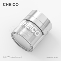 Bocaux en plastique blanc de luxe 50g, emballage cosmétique, conteneurs de beauté, flacons en PMMA pour soins de la peau, fabrication OEM
