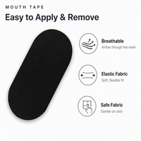Bande adhésive buccale anti-ronflement personnalisée en gros, hypoallergénique, sans latex, à colle forte pour un meilleur sommeil