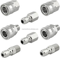 MAXIWORLD Raccord rapide en acier inoxydable 3/8" NPT, adaptateur mâle-femelle, accessoires pour nettoyeur haute pression, raccords de tuyau