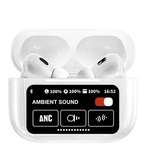 Mới A9 Pro Earbuds 2024 TWS In-Ear Earbuds ANC Tai Nghe Không Dây LED Màn Hình Cảm Ứng GPS Tiếng Ồn Hủy Bỏ LED Đồng Hồ Báo Thức