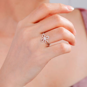 मिशाप सेलिक गाँठ की अंगूठी इरीष प्रेम हृदय मित्रता का वादा करती है, स्टेनलेस स्टील की शादी बैंड 2025 - Product Image 4