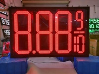 Panneau d'affichage de prix du gaz à LED de grande taille 36 pouces 8.889/10 LED Changeur de prix du gaz à LED pour station-service