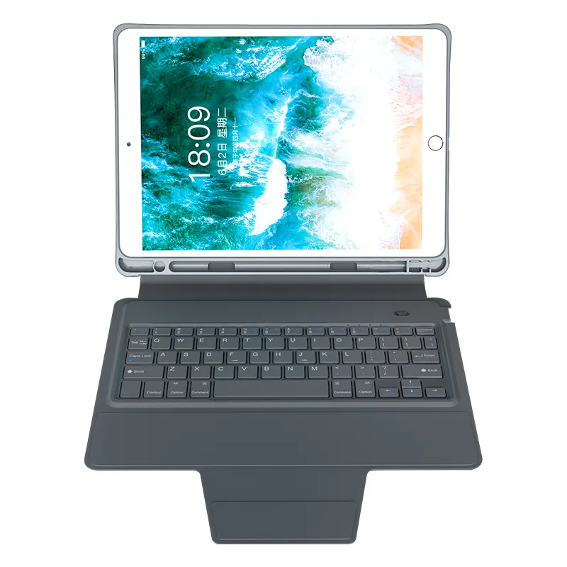 Funda para tableta con teclado Bluetooth, cubierta de teclado inalámbrico para iPad Pro 11 (séptima generación), adecuada para iPad de 10,2 y 10,5 pulgadas