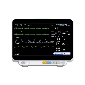 Moniteur patient multiparamétrique multi-langues pour animaux vétérinaires en soins intensifs, écran tactile 14 pouces, compatible IRM, <span class=keywords><strong>appareil</strong></span> hospitalier en plastique - Product Image 1