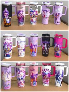 Nuova Tazza Termica da Auto da 40 Oz, di Tendenza, in Acciaio Inossidabile Inciso, <span class=keywords><strong>con</strong></span> Manico e Coperchio <span class=keywords><strong>con</strong></span> <span class=keywords><strong>Beccuccio</strong></span>, Personalizzabile - Modello 2026 di Grande Successo - Product Image 3