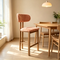 Tabouret de bar au design moderne, chaise de salle à manger simple pour la maison et le commerce, chaise de caisse pour ensemble de bar