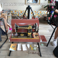 Machine à coudre domestique YIBUTTERFLY JA2-1, alimentation manuelle, plate, à chaîne, avec coffret en bois – Nouvelle condition, très demandée sur le marché ghanéen