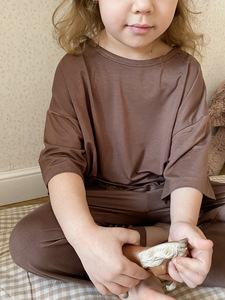 Ropa de Bebé y Niños al por Mayor, Personalizada OEM ODM, de Viscosa de Bambú, Manga Larga, Talla Grande, Ultra Suave, para Bebés y Niños - Product Image 3