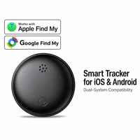Étiquette intelligente anti-perte BLE, localisateur d'objets à double système compatible avec Apple Find My et Google Find My Device