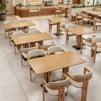 Ensemble de canapés d'angle semi-circulaires modernes en bois massif, sur mesure, 4 places, pour salons de thé et restaurants commerciaux