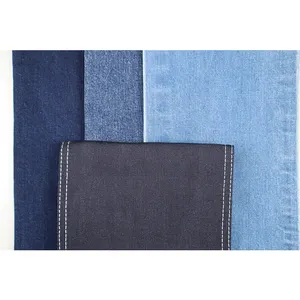 High Stretch Denim Fabric Mercerizing Cotton Spandex Jeans Fabric