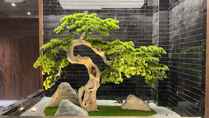 Ramas de Pino Artificiales de Plástico, Planta Grande en Maceta, Bonsái Grande para Decoración del Hogar y Bodas - Product Image 5