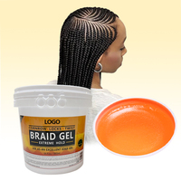 Gel Coiffant Professionnel à Séchage Rapide 64oz pour Tresses, Twists, Ondulations et Contrôle des Bords – Fixation Extra Forte pour Cornrows et Locs – Offre Spéciale Salon