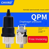 Pressostat pneumatique à diaphragme réglable à micro-pression pour compresseur d'air automatique QPM-NO/NC-01-2 avec raccords normalement ouverts/normalement fermés