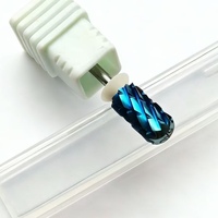 Tête de polissage d'ongles en acier tungstène, argent, violet, arc-en-ciel, 4XC 5XC, grande et petite, lisse, outil de dégrossissage d'ongles