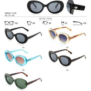 Gafas de Sol Personalizadas con Logotipo, de Moda para Hombre y Mujer, Colores Jelly Y2K, Protección UV400, Montura Ovalada de Acetato Hecha a Mano - Product Image 6