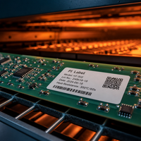 Étiquettes en polyimide haute température pour suivi de circuits imprimés (PCB) – Autocollants de précision découpés pour soudure à la vague et SMT, résistants à la chaleur