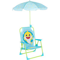 Ensemble chaise de plage compacte pour enfant avec parasol, structure métallique pliable, léger, écologique, durable, portable, mobilier d'extérieur, salle de sport