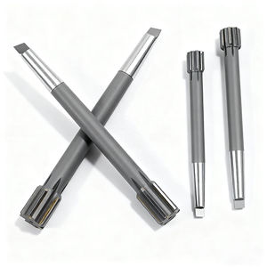 Fresa a cono lunga in acciaio al tungsteno brasato OEM personalizzata, senza rivestimento e senza raffreddamento, per la lavorazione di pezzi - Product Image 5