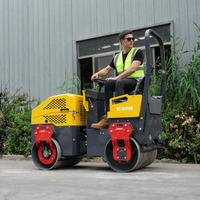 Compacteur routier diesel HIGHTOP 1,5 tonne certifié CE avec moteur à couple élevé pour béton et asphalte