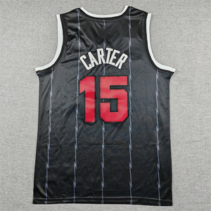 Ropa de <span class=keywords><strong>Baloncesto</strong></span> Americana al por Mayor # 15 Vince Carter <span class=keywords><strong>Camiseta</strong></span> bordada de los Toronto <span class=keywords><strong>Raptors</strong></span> para hombre - Product Image 6