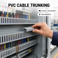 Goulotte de câblage électrique en PVC 40x40mm, rainure fendue, résistante à la chaleur, ignifuge, sans halogène pour la gestion des câbles
