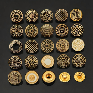 शीर्ष बटन फैक्टरी थोक लोगो पैटर्न कस्टम प्रेस बटन फास्टनर आर्बी कपड़ों की शर्ट ज़ाका धातु थोबे स्नैप बटन - Product Image 5