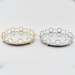 Muffin Mobili Specchio D'<span class=keywords><strong>oro</strong></span> di Nozze Regalo di Cottura piatto di Frutta di Cristallo Del Basamento Della <span class=keywords><strong>Torta</strong></span> - Product Image 6