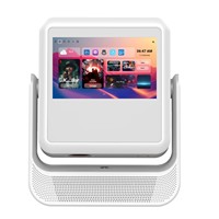 Anxin Vidéo projecteur personnalisé à écran tactile 4k avec projecteur panoramique et inclinable Tablette intelligente Android 5G WiFi avec haut-parleur intégré