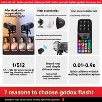 Flash d'extérieur Godox AD600ProIIAD600BMII de deuxième génération, TTL, synchronisation haute vitesse pour la photographie, lumière portable pour portrait