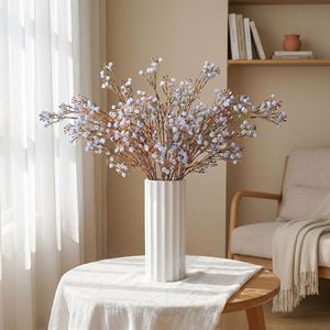 <b>Artificial</b> Baby's Breath Flowers Single Stem Blue White Pink Orange PVC Wedding Decor Home Ornament <b>Bouquet</b> Arrangement - Product Image 3