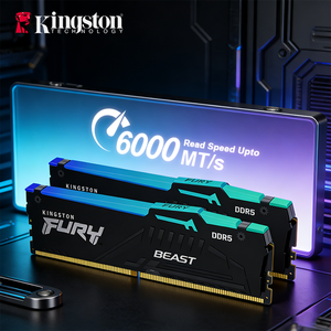 Memoria de Escritorio DDR5 Fruy Beast RGB Negra de 6000Mhz C30 16GBx2 en Stock - Product Image 1