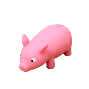 หมูสีชมพูใหม่ ของเล่นบีบคลายเครียด หมูดึงนุ่มนิ่ม TPR ของเล่นบีบสนุก ตุ๊กตาหมูคลายเครียด - Product Image 4