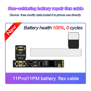 Câble flexible I2C Softchip pour boost de <span class=keywords><strong>batterie</strong></span>, conception réversible, élimine l'erreur de <span class=keywords><strong>batterie</strong></span>, restaure la santé à 100%, temps de cycle 0 pour téléphone portable - Product Image 3