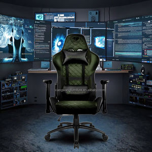 Chaise de bureau pivotante ergonomique à dossier haut <span class=keywords><strong>Cougar</strong></span> avec support lombaire moderne, réglable, pour jeux sur ordinateur, avec appui-tête, pour salon de jeu - Product Image 1