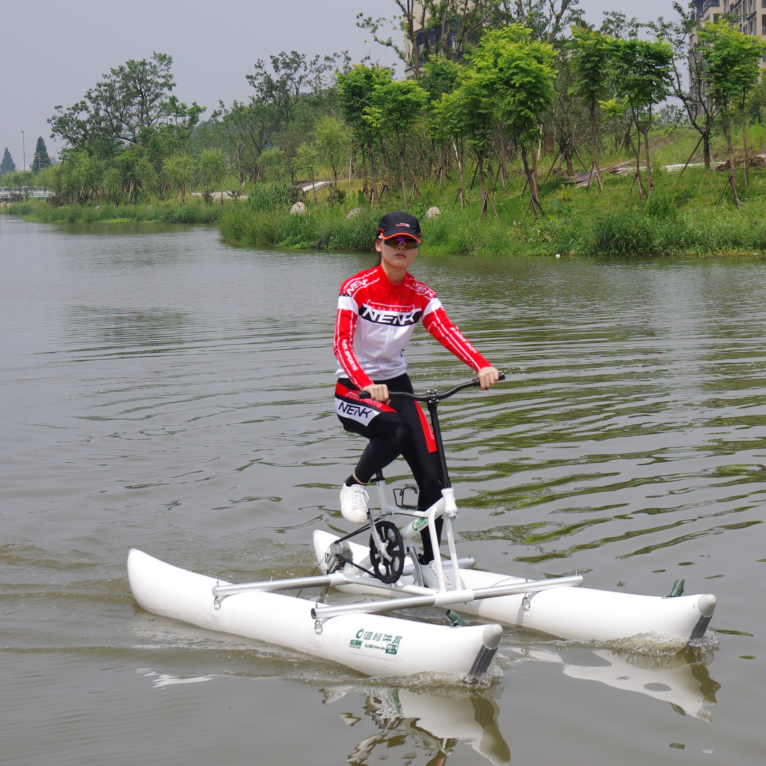 Pedal de agua de aleación para exteriores, equipo de juego para bicicletas y lagos