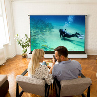 Leagogo — écran de projection laser idéal pour la tv, avec réflecteurs 11.11, 120 pouces, portable, tur, HD, 4K, 3D