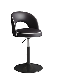 Modern Nordic Black Adjustable Bar <b>Stool</b> for Home Bar Simple Black Finish Counter Height Bar Chair - Product Image 1