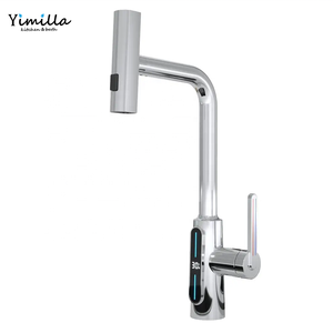 Grifo de cocina giratorio multifunción de 360 grados, grifo de pantalla de temperatura Led Digital, grifo de lavabo extraíble para Baño - Product Image 4