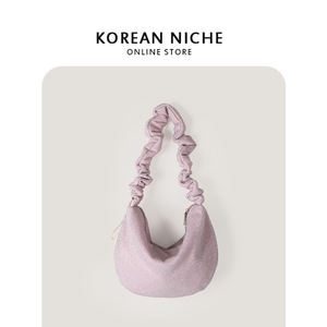 Popular <b>Nylon</b> Material Handbag Ladies One Shoulder <b>Crossbody</b> Underarm Shoulder <b>Bag</b> With Zipper Closure - Product Image 4