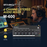 STABCL M-600 Mixeur de ligne professionnel à 6 canaux avec suppression du bruit, mini-mixeur sonore fabriqué au Guangdong pour guitare, clavier et ensembles de batterie