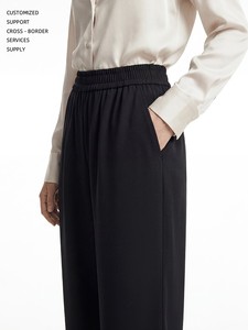 <span class=keywords><strong>Pantaloni</strong></span> a gamba larga da donna di alta gamma, <span class=keywords><strong>eleganti</strong></span>, a vita alta, in poliestere, lunghi fino al pavimento, per primavera autunno 2026, nuovi, versatili, per il commuting - Product Image 3