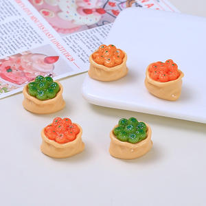 Accesorios de Resina para Paisajes en Miniatura, Simulación 3D de Frutas y Verduras, Adornos con Parte Trasera Plana, Figuras Hechas a Mano para Manualidades - Product Image 2