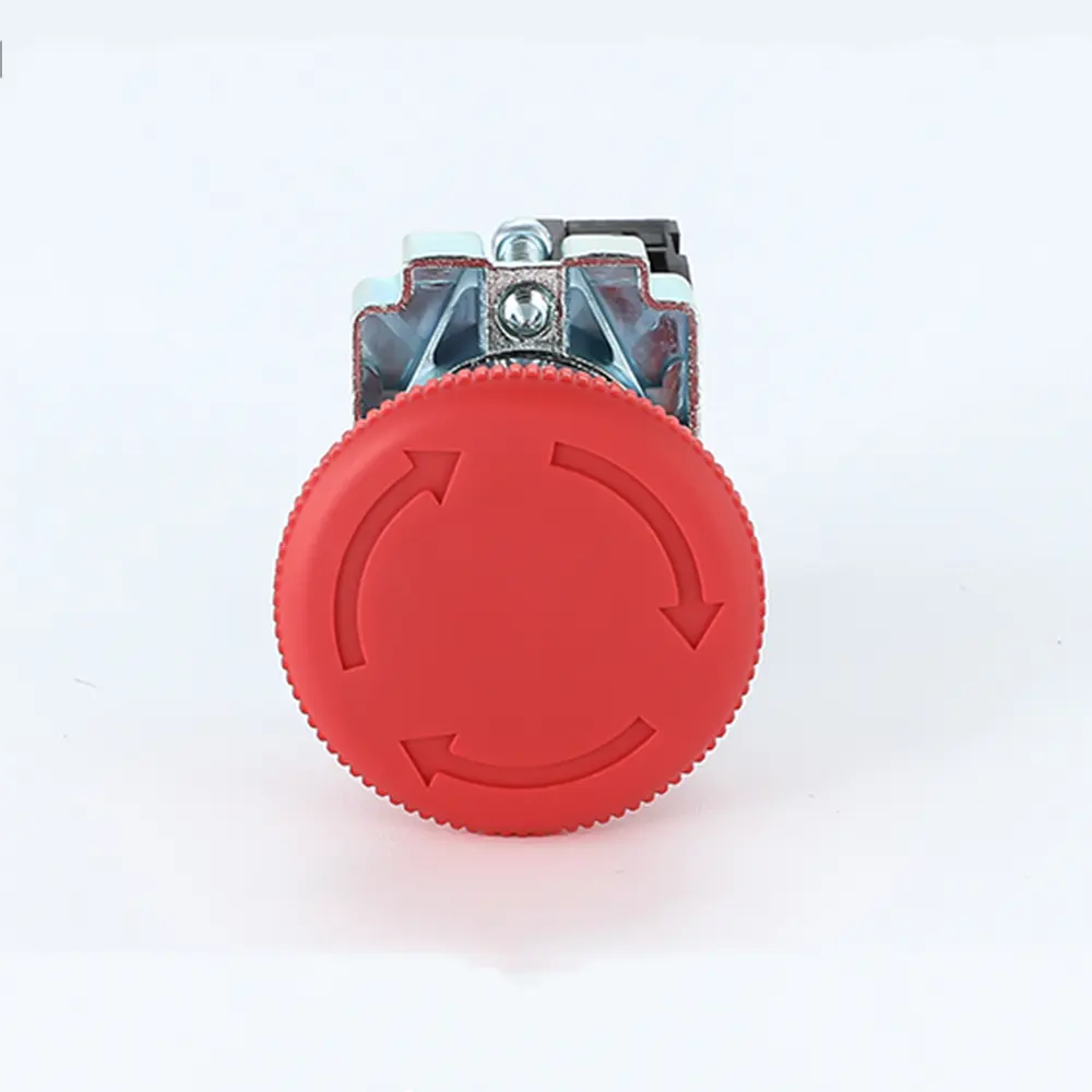 Yijia 22Mm XB2 Rode Paddestoel Hoofd Emergency Start Stop Drukknop Waterdicht Knop