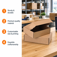 Dossiers moyens personnalisés en carton ondulé pour petites entreprises, avec revêtement UV, pelliculage mat, gaufrage et matériaux recyclés