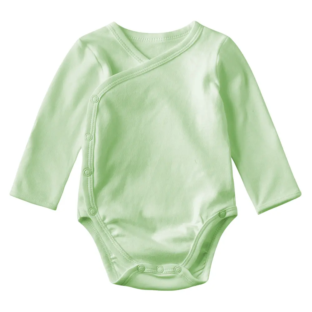 Factory custom 100% Cotton Plain Baby Rompers With Quick-Drying Properties